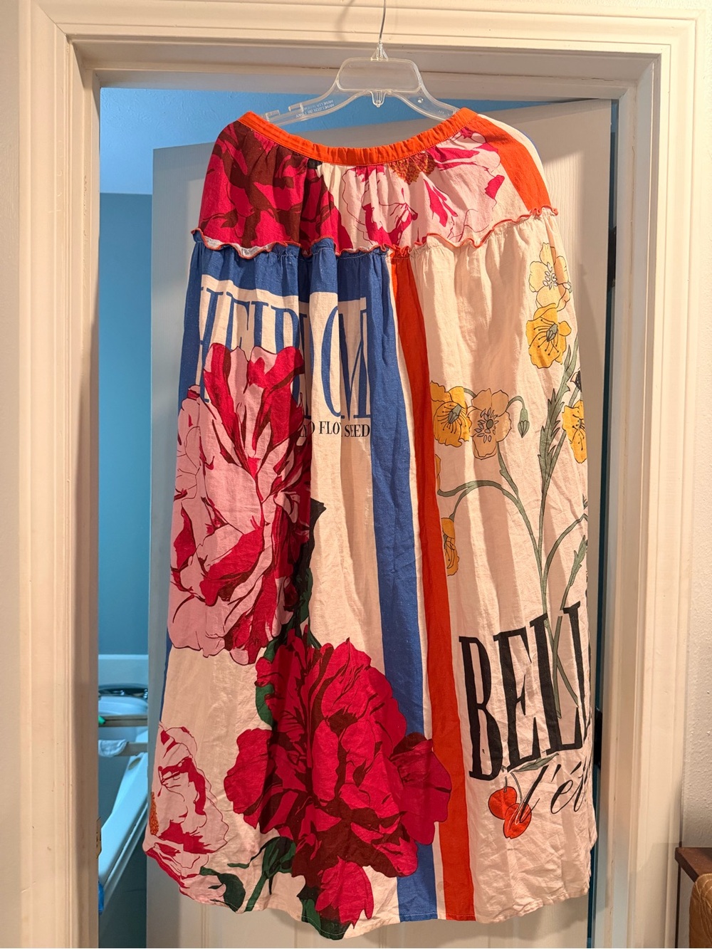 Maeve Anthropologie Boho Floral Patchwork Maxi Skirt - Multicolor size M